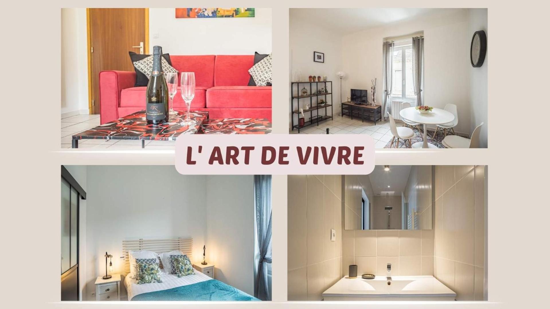 L' Art De Vivre - 3 Min Hypercentre - 4 Personnes Apartment ทรัวส์ ภายนอก รูปภาพ